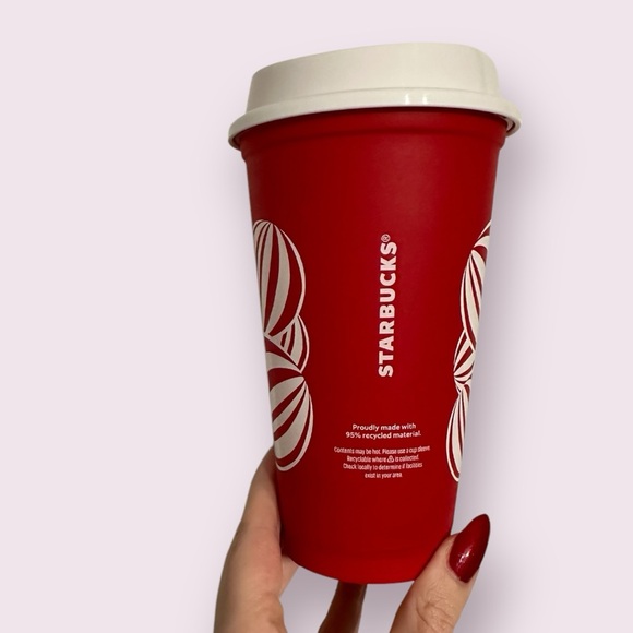 STARBUCKS NEW 2024 RED CUP 16 OZ COLD REUSABLE CUP - Picture 3 of 6